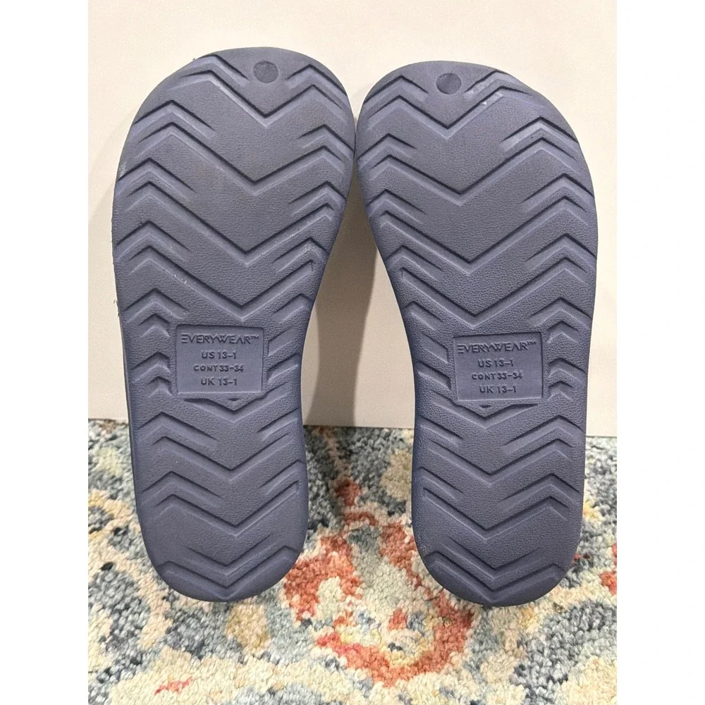 Totes Everywear Clogs Kids Size 13-1 Navy Blue Sol Bounce Slip On EUC
